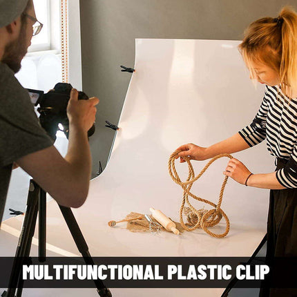 Durable 6-Piece Plastic Spring Clamp Set for Woodworking and DIY Tasks