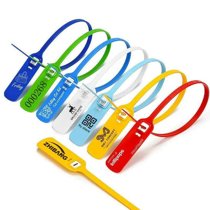 Durable Custom Plastic Security Seals for Cargo Protection - 100 Count - Très Elite