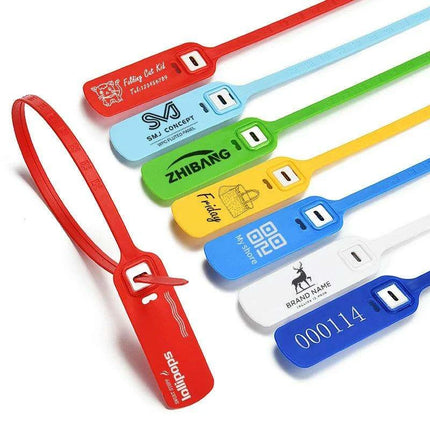 Durable Custom Plastic Security Seals for Cargo Protection - 100 Count - Très Elite
