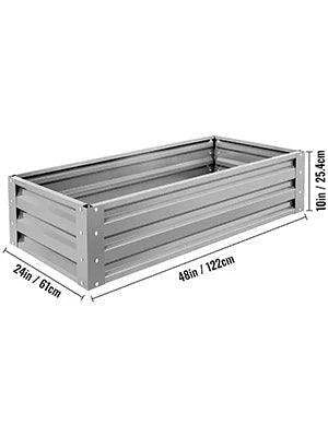 Durable Galvanized Steel Raised Garden Bed for Thriving Plants..