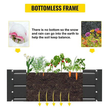 Durable Galvanized Steel Raised Garden Bed for Thriving Plants - Très Elite