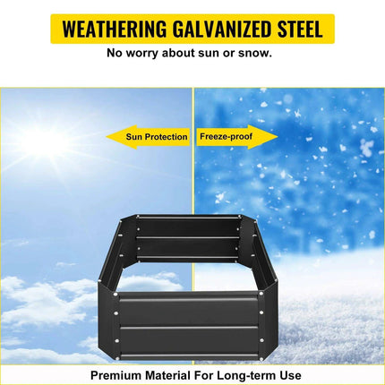 Durable Galvanized Steel Raised Garden Bed for Thriving Plants - Très Elite