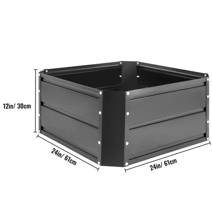 Durable Galvanized Steel Raised Garden Bed for Thriving Plants - Très Elite