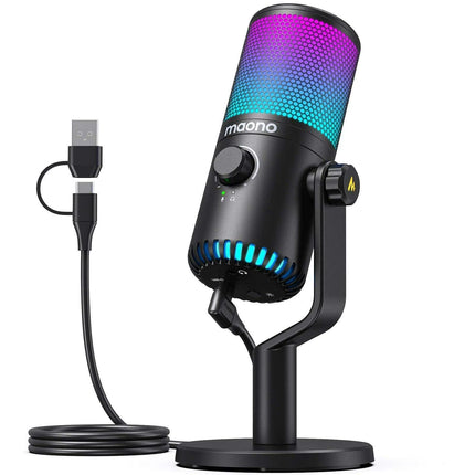 Dynamic RGB Gaming Microphone with Adjustable Sound Control for Enhanced Audio Experience- Très Elite- Très Elite