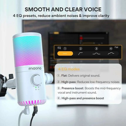 Dynamic RGB Gaming Microphone with Adjustable Sound Control for Enhanced Audio Experience - Très Elite