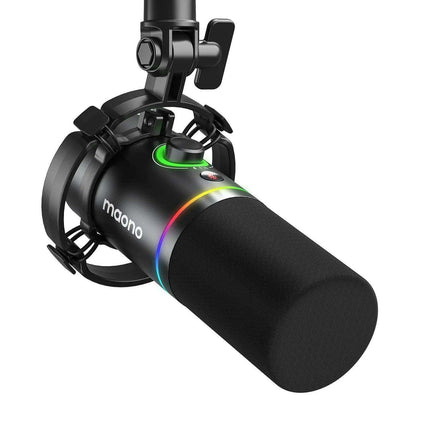 Dynamic RGB Gaming Microphone with Multi-Connectivity and Smart Control Features - Très Elite