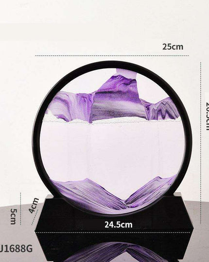 Mesmerizing 3D Glass Quicksand Art for a Tranquil Environment