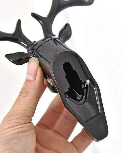 Chic Rustic Deer Head Wall Hook for Stylish Home Organization