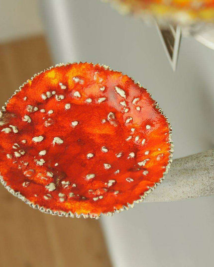 Whimsical Cloud Mushroom Hanging Shelf - Charming Resin Decor Accent