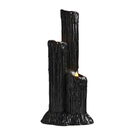 Gothic Candle Holder with Melting Effect - Spooky Decor for Halloween and Unique Gift