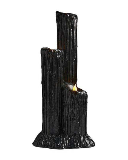 Gothic Candle Holder with Melting Effect - Spooky Decor for Halloween and Unique Gift