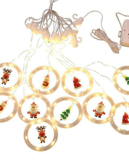 Whimsical Santa Claus LED Curtain Lights for Enchanting Holiday Cheer