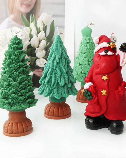 Magical Christmas Candle Making Kit with Santa-Themed Packaging & Scented Adornments