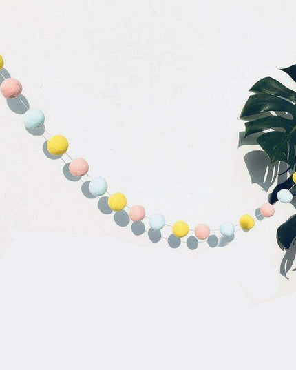 Scandinavian Luxe Cotton Thread Hair Ball Pendant Light