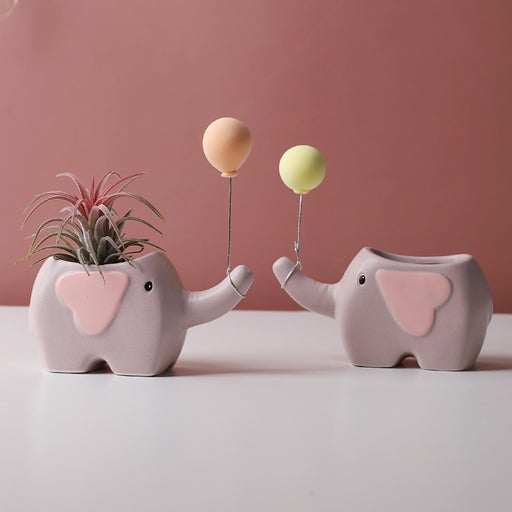 Luxurious Handcrafted Ceramic Succulent Plant Pots for Stylish Balcony Elegance
