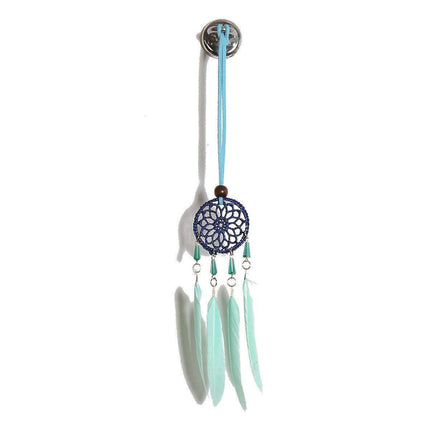 Nordic Elegance Feather Dream Catcher: Luxurious Decor for Home and Vehicle
