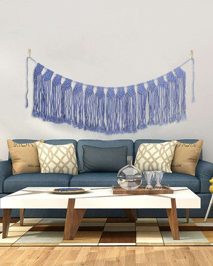 Bohemian Cotton Woven Wall Hanging: Chic Home Accent for Stylish Interiors