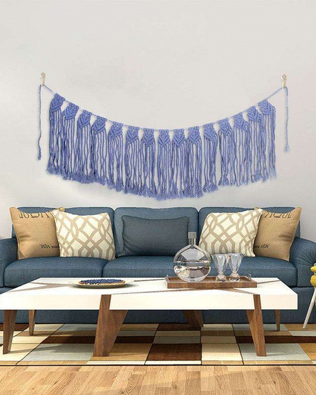 Bohemian Cotton Woven Wall Hanging: Chic Home Accent for Stylish Interiors
