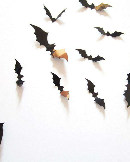 Chic Halloween Bat PVC Wall Decor Sticker Collection