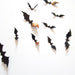 DIY Black PVC Bat Wall Stickers Set for Halloween Home Decor