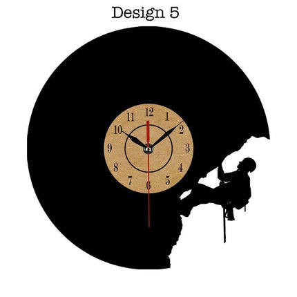 Elegant Vintage Vinyl Record Wall Clock with European Charm for Home Decor