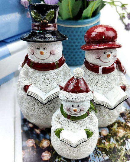 Chic Winter Snowman Decor | Opulent Holiday Accent