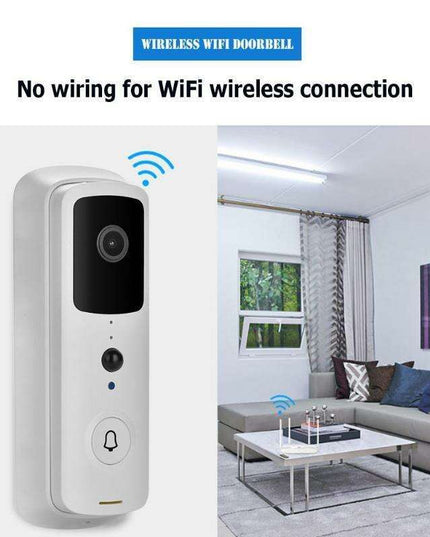 Smart HD Wireless Doorbell Camera with Night Vision & Two-Way Intercom