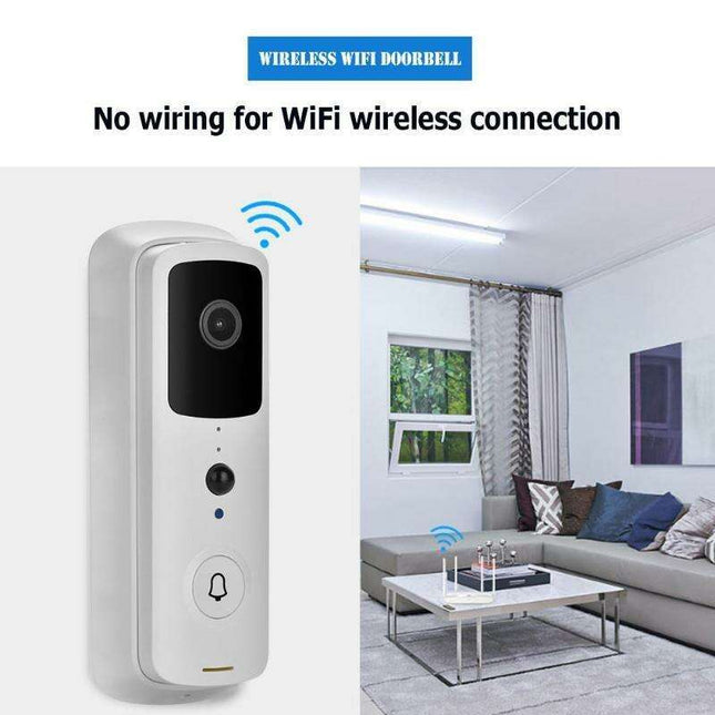 Smart HD Wireless Doorbell Camera with Night Vision & Two-Way Intercom