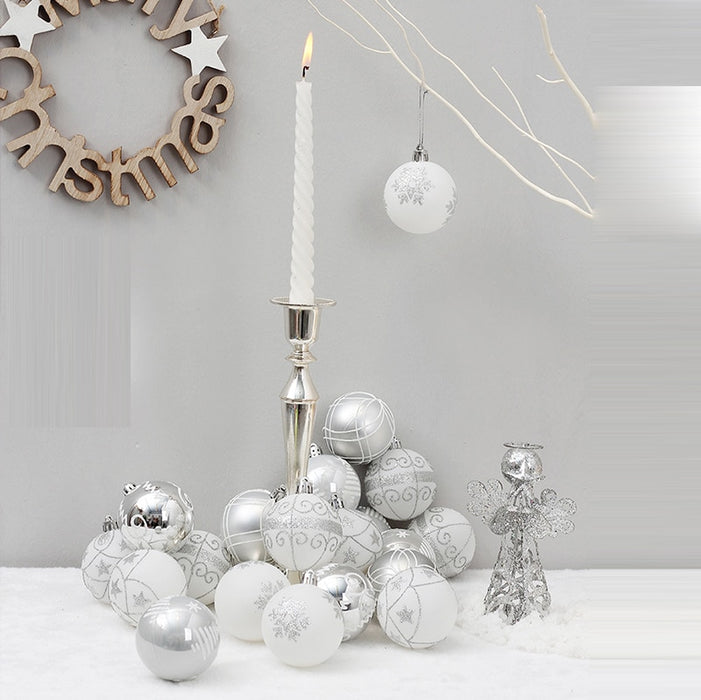 Elegant 24-Piece Festive Christmas Ball Ornaments for All Celebrations