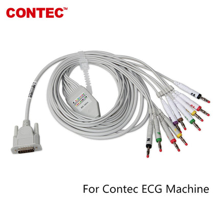 12 Lead ECG Cable for CONTEC ECG Machine Banana Plug