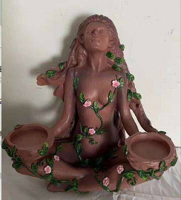 Enchanted Forest Spirit Candle Holder | Luxurious Resin Craftsmanship