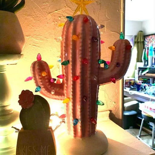Cactus Resin LED Night Light - Decorative Plant Lamp 🌵