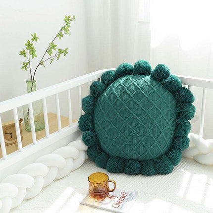 Sunflower Delight Handcrafted Knitted Pillowcase