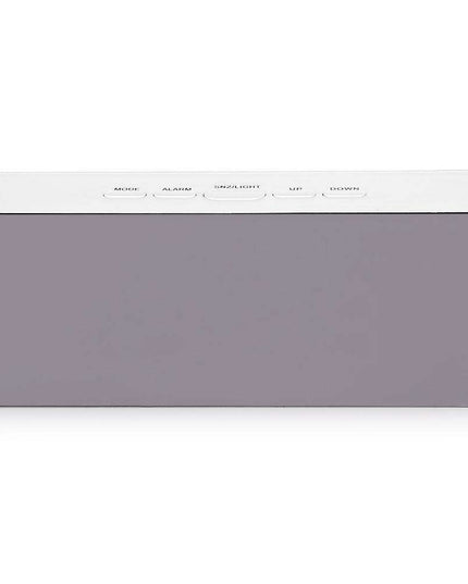 Sleek LED Mirror Alarm Clock with Temperature & Night Mode for Stylish Mornings