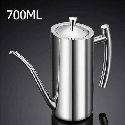 Eagle Spout Deluxe Stainless Steel Oil Pourer - Stylish Kitchen Tool for Accurate Dispensing - Très Elite