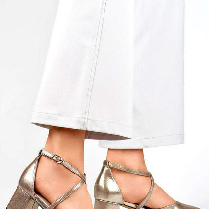 Eco-Chic Block Heel Pumps with Elegant Buckle Design - Très Elite