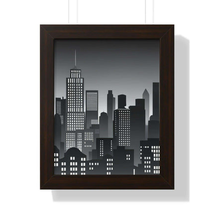 Eco-Chic Luxe Vertical Art Print with Sustainable MDF Frame - Très Elite