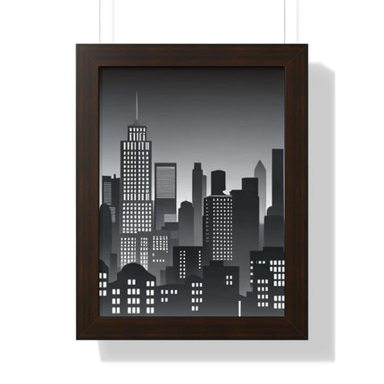 Eco-Chic Luxe Vertical Art Print with Sustainable MDF Frame - Très Elite