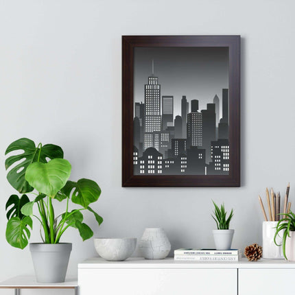 Eco-Chic Luxe Vertical Art Print with Sustainable MDF Frame..