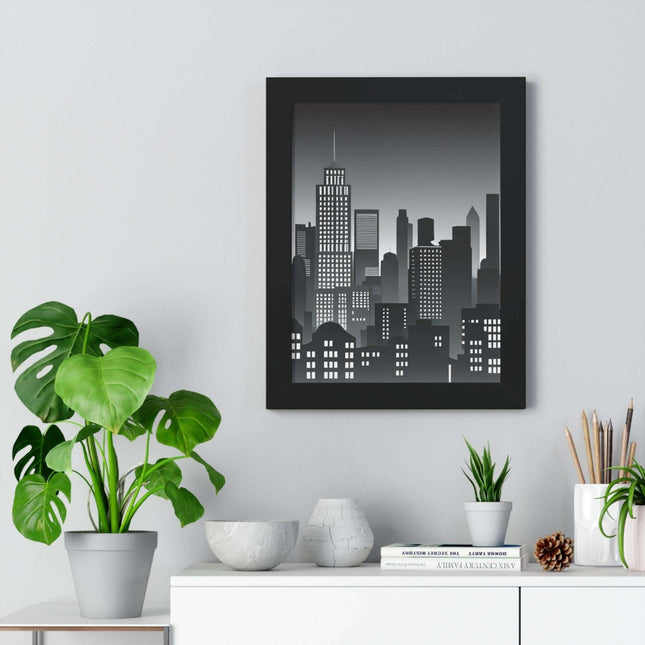Eco-Chic Luxe Vertical Art Print with Sustainable MDF Frame