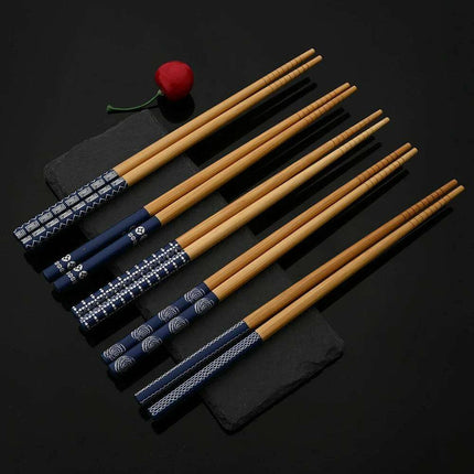 Eco-Conscious Bamboo Chopsticks Set for Authentic Asian Cuisine - Très Elite