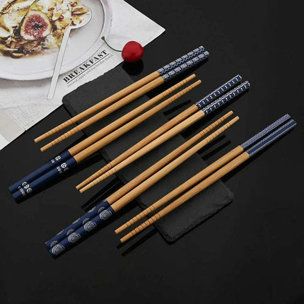 Eco-Conscious Bamboo Chopsticks Set for Authentic Asian Cuisine - Très Elite