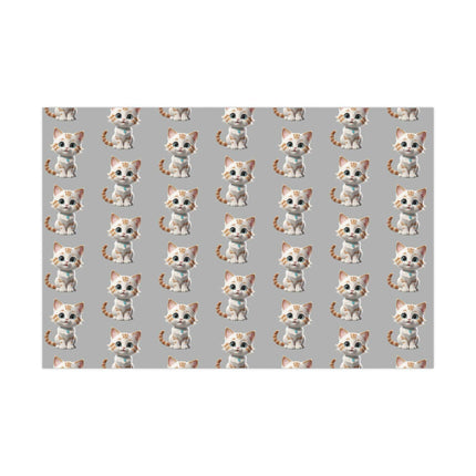 Eco-Conscious Cat Lover's Christmas Gift Wrap Set..