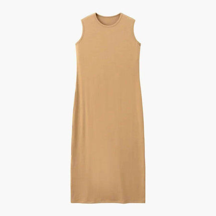 Eco-Conscious Elegance: Women's Ribbed Ankle-Length Maxi Dress for a Sustainable Summer!