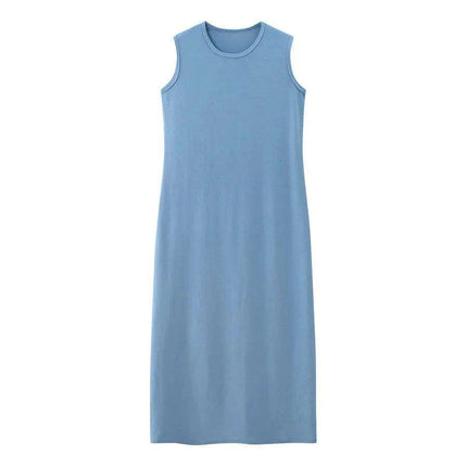 Eco-Conscious Elegance: Women's Ribbed Ankle-Length Maxi Dress for a Sustainable Summer!