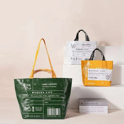 Eco-Conscious Japanese Reusable Grocery Tote: Stylish & Washable Solution - Très Elite