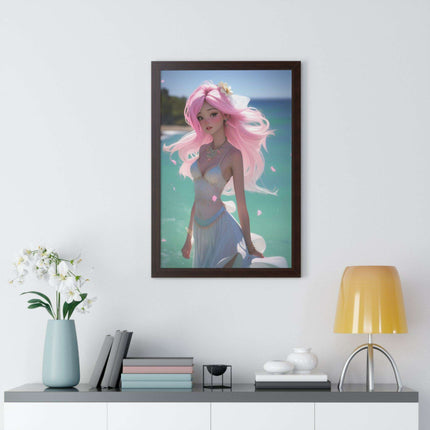 Eco-Conscious Mermaid Art Set with Sustainable Framing..