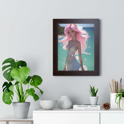 Eco-Conscious Mermaid Art Set with Sustainable Framing..
