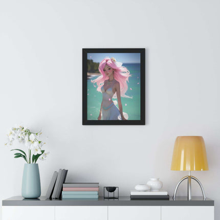 Eco-Conscious Mermaid Art Set with Sustainable Framing..