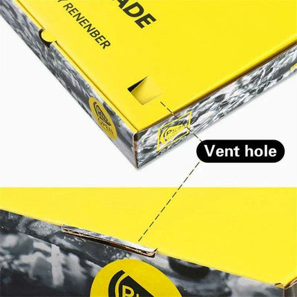 Eco-Conscious Pizza Delivery Boxes - Biodegradable Packaging for 6-12" Pies - Très Elite